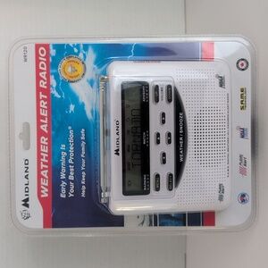 Midland Weather Alert Radio & Alarm Clock Model WR120